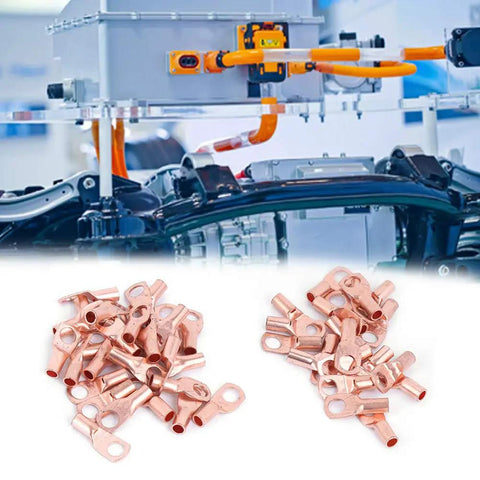 Ultimate 100 Piece Copper Wire Terminal Kit With Cold Pressed Crimp Lugs And Electrical Connectors For Inverter Battery And Auto Projects That Slap, copper ring terminals