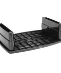 Height Adjustable Monitor Stand Riser With Storage Organizer For Ergonomic Slick Desk Setup Supports Monitors And Laptops Up To 22 Lbs Space Saving Black Finish