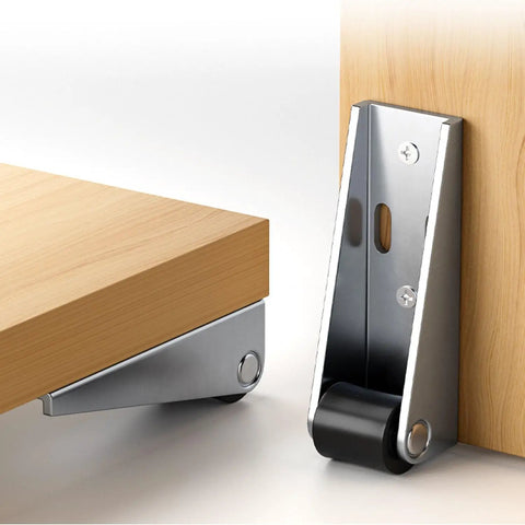 4 Pack 1 Inch Low Profile Caster Wheels For Under Bed Storage And Furniture Mini Fixed Casters on wood cabinet and floor