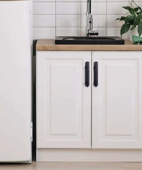 Stick On Cabinet Handles Matte Black 6 Inch No Drill Drawer Pulls For Cabinets Closets And Sliding Doors Easy 10 Second Install