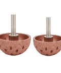 Built Tough Two Piece Tungsten Steel Bowl Grinding Heads For Tire Repair Angle Grinder Attachments with metal shank, 42mm and 55mm sizes.