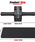 Ultra Wide 3.2 Inch Dual Wheel Ab Roller For Abs And Core Training With Knee Pad Accessories Stable Durable Abdominal Exercise Wheel
