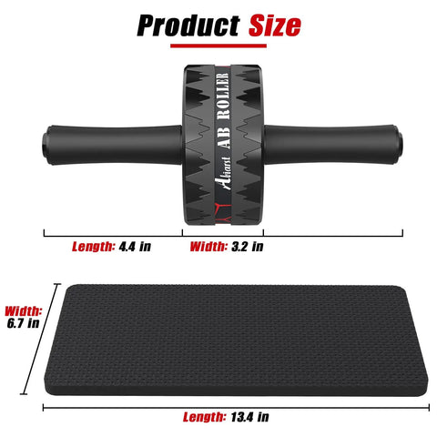Ultra Wide 3.2 Inch Dual Wheel Ab Roller For Abs And Core Training With Knee Pad Accessories Stable Durable Abdominal Exercise Wheel