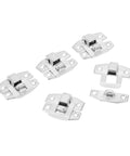Antique Silver Box Hasp Lock Kit 20 Pcs for Jewelry Boxes and Suitcases 24x19mm Durable Iron Hardware Latches Clasp Clip Retro Design