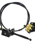 Hydraulic Front Brake Caliper Assembly For 50cc 70cc 90cc 110cc 125cc Pit Bikes Off Road Dirt Bikes With Seven Eighths Inch Handlebars Gold Finish