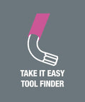 Illustration of Pink L Key Hex Wrench 3mm With Color Coded Grip Hex Plus For Longer Lasting Screws Cold Weather Ready Compact Hex Tool