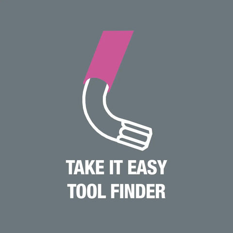 Illustration of Pink L Key Hex Wrench 3mm With Color Coded Grip Hex Plus For Longer Lasting Screws Cold Weather Ready Compact Hex Tool