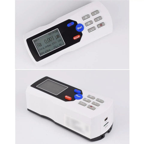 Handheld Surface Roughness Tester With Diamond Probe, Digital Profilometer For Metal Surfaces, 0.001μm Precision, 160μm Range, Rechargeable With LCD Display, Quick Readouts For Pro Level Machining And Quality Control. LCD handheld surface roughness tester