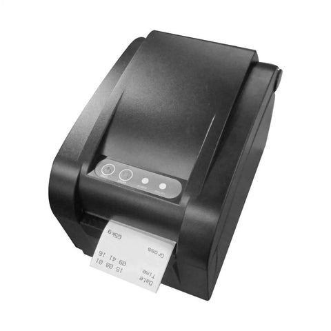 Heavy Duty Industrial Pre Stretch Wrapping Machine With Built In Scale And Thermal Label Printer showing thermal printer with receipt.