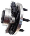 Front view of Front Wheel Bearing Hub Assembly 515119 For 2009 2010 Ford F-150 4WD 2 Pack, 6 Bolts with ABS Sensor