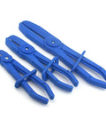 Top Notch 3 Pc Oil Pipe Clamp Tool Kit For Car Enthusiasts Line Pinchers And Sealers Perfect For Fixing Leaks Crushing Fuel Lines And Sealing Oil Pipes Like A Boss Without Breaking The Bank Today blue plastic 3-piece clamp set
