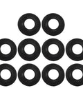 10pcs Rubber Bathtub Drain Gasket Washer for Easy Installation, black rubber washers for effective water blockage.