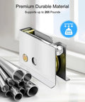 Sliding Door Roller Set For Post-1992 Sliding Patio Doors Replace 0C5Y00P0, premium rollers with steel housing, close-up view