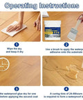 Step-by-step operating instructions for Heavy Duty Clear Waterproof Sealant Gel Leak Stopper for roof wall repair.