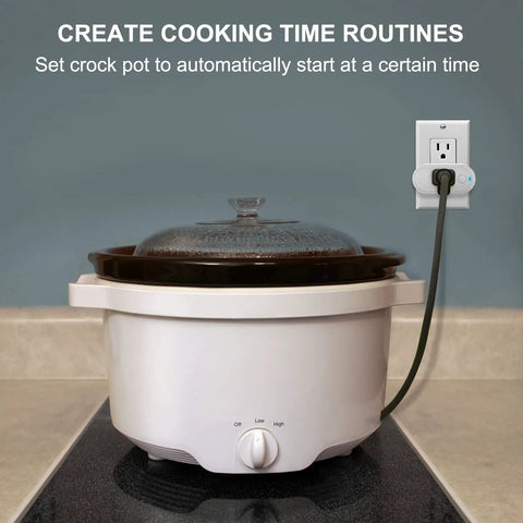 Smart Plug That Works With Alexa And Google Assistant For Easy Home Automation controlling crock pot