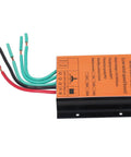 Top Shelf Wind Turbine Controller For 12 Volt And 24 Volt Systems Handles 300 Watts To 1000 Watts with colored wiring connections.