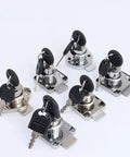 Heavy Duty Cold Rolled Steel Cam Lock 19X20mm Cabinet Drawer Security Keyed Cylinder Lock Packed With Two Keys in various angles.