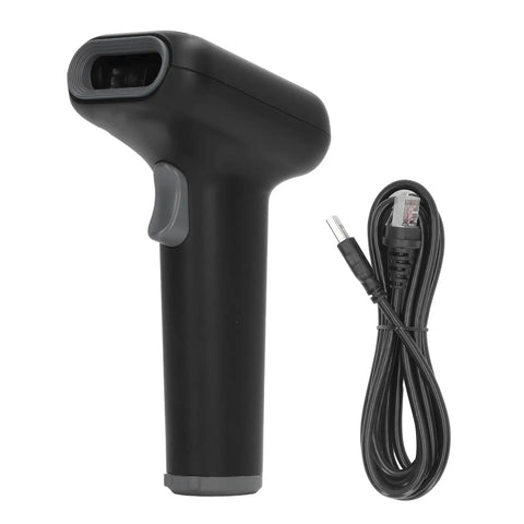 USB Barcode Scanner 1D and 2D Reads QR EAN UPC Code 128 PDF417 and Data Matrix Auto Sensing with cable