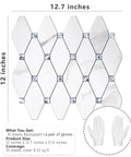Calacatta Style Peel and Stick Backsplash Tiles 10 Sheets Self Adhesive Aluminum Composite Glass Mosaic and gloves included