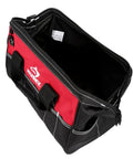 Top view of 15 Inch Contractors Multi Purpose Water Resistant Tool Bag Refurbished Look And Feel Like New With Durable Pockets