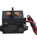 Heavy Lift High Voltage DC Relay Contactor Built Tough With Ceramic Armor And Zero Arc Magic Crushes One Hundred Amps Close To One Kilovolt A Real Bad Ass For EV Plugs Solar Banks And Battery Stash UL Certified, featuring copper terminals.