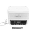 Top Shelf Five Tray Electric Food Dehydrator Featuring Killer 360 Airflow And Smart Controlled Digital Timer with digital display.