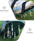 Heavy Duty Lawn Aerator Shoes Kit, 20 Metal Spikes For Quick Soil Aeration, practical and sturdy use on grass