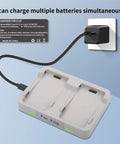 Dual Battery Charger For Flip Drone Battery With 45W Display And Parallel Charging Hub Charge Two Batteries At Once With USB Cable