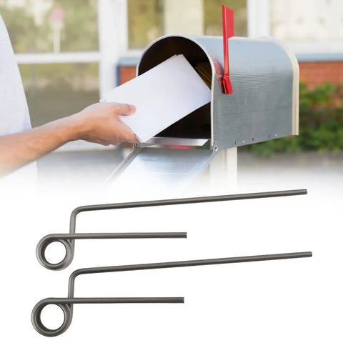 Heavy Duty Letterbox Hinge Springs With Flex Arms Dual Size Fit Premium Steel Construction For Rock Solid Mailboard Flap Action Knockout Replacement Hardware Easy Swap Out Built Tough To Last, mailbox with replacement springs.