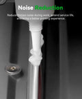Lubricant grease applied to 3D printer rod for noise reduction, part of Quiet Your 3D Printer With This All Purpose Lubricant Grease For Lead Screws, Guide Rails And Linear Rods, No More Noisy Prints, Smooth Movements, Works With All Printer Models, 2 Pack.
