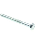 Beefed Up Heavy Duty One Quarter Inch By Three Inch Hex Lag Screw A307 Grade A Zinc Plated Steel for Deck Building
