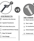 Comparison of Seven Eighths Inch CNC Aluminum Quick Twister Throttle Grip with Cable vs plastic throttle grip.