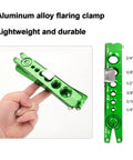 Bonvoisin aluminum alloy HVAC flaring tool for 1/4–3/4 in copper tubing, green with clutch limit piece