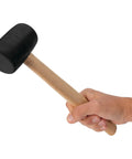 Rubber Mallet With Durable Head And Wood Handle For Non Marring Assembly And Go To Everyday Use in hand for precision use