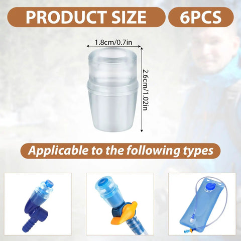 Blue Bite Valve Replacement Nozzles For Hydration Packs And Reservoirs, BPA Free Silicone Mouthpiece, Hydraulics Compatible, Easy Swap For Osprey Hydration Packs And Hydrapak Reservoirs