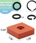 10 Pack One Half Inch Impact Wrench Retaining Ring Clips With O Ring And Anvil Install Tool Heavy Duty Carbon Steel Hog Rings