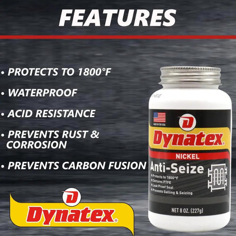 Nickel Anti Seize Paste For Built Tough Machinery 8 Oz Can Pack Of 8 No Sulfur Lead Copper Halogens Withstand Extreme Heat And Corrosion