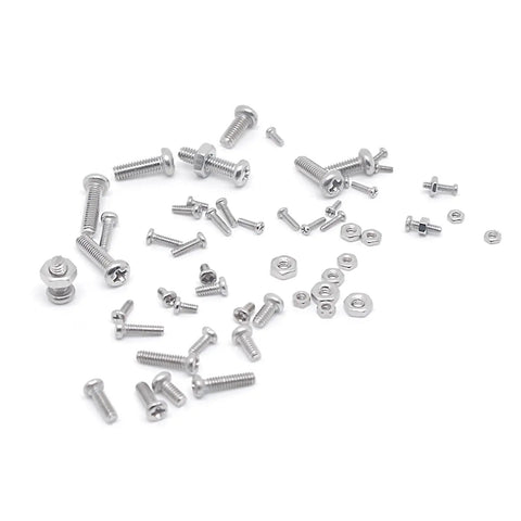 Assortment of metric tiny screws and nuts set M1 M1.2 M1.4 M1.6 M2 M2.5 304 stainless steel Phillips pan head for electronics