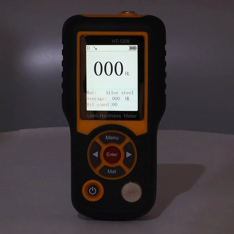 All In One Portable Durometer Hardness Tester With Color Screen ABS Hardness Meter HSD Scale 170HL To 960HL HT 1208 Displays Seven Hardness Scales Long Battery Life 40 Set Data Storage, front view