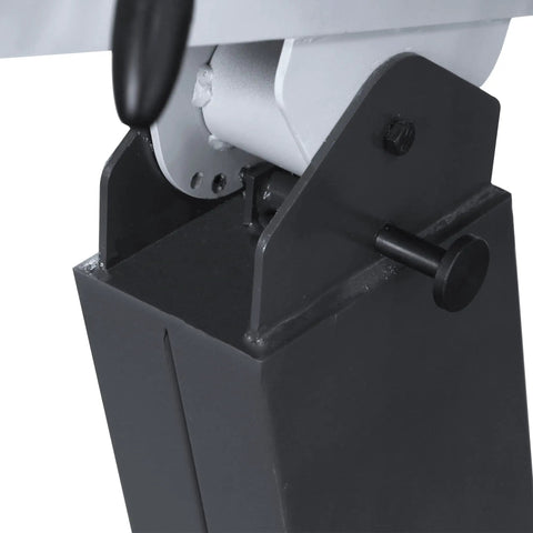 Pro Grade Industrial Belt Grinder Built Tough Shop Workhorse Featuring A Wide 6 X 79 Inch Belt And Dual Speed Control close-up of the base.