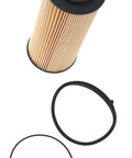Oil Filter Cartridge Lube Metal Free 57204 Multi Color Replacement for Your Ride with gaskets, top view.