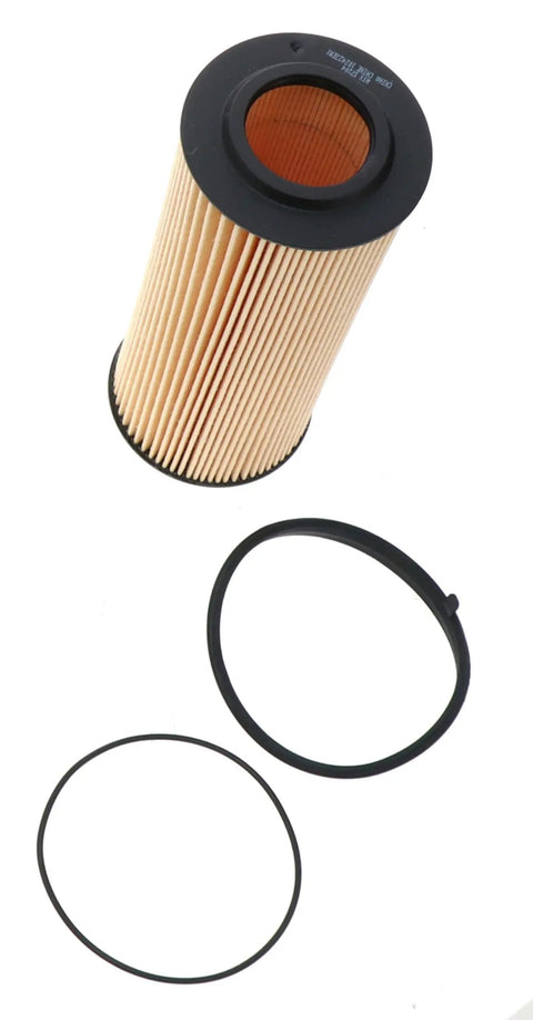 Oil Filter Cartridge Lube Metal Free 57204 Multi Color Replacement for Your Ride with gaskets, top view.