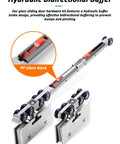 Sliding Glass Shower Door Hardware Kit With Silent Rollers And Aluminum Alloy Track, hydraulic buffer and 8-wheel rollers.