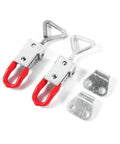 2 Pack Adjustable Draw Latch Set Spring Loaded Toggle Lock With Anti Metal For Boxes Cases Chests Cabinets Drawers And Closets