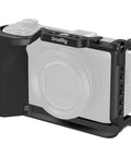 Pro Grade Camera Cage For Canon PowerShot V1 With Ergonomic Silicone Grip And Arca Swiss Quick Release Plate One Quarter Twenty Threaded Holes