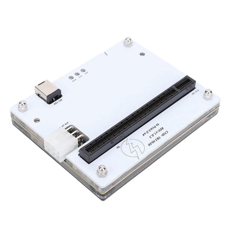 Game Changing Thunderbolt 4 Egpu Dock Enclosure Featuring Pcie X16 Slot, compact design for easy GPU integration.