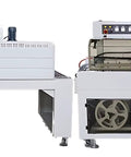 Automatic POF Shrink Wrapping Machine With Thermo Heat Tunnel And L Bar Sealer showing commercial-grade bottle packaging setup.