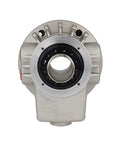 Front view of Compact Hollow Rotary Hydraulic Cylinder For CNC Machines Thin Design Easy To Install Rock Solid Space Saving High Quality Material