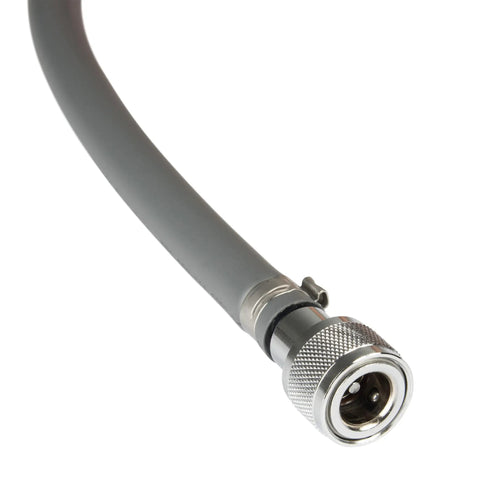 Close-up of connector on Honda Outboard Fuel Line Assembly Kit 6 Feet Three Eighths Inch Leak Free Low Permeation Hose With Primer Bulb EPA Compliant