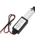 Straight Up Heavy Duty 24V Electric Linear Actuator With 30mm Stroke And 150N Thrust IPX4 Splash Rated with cables.